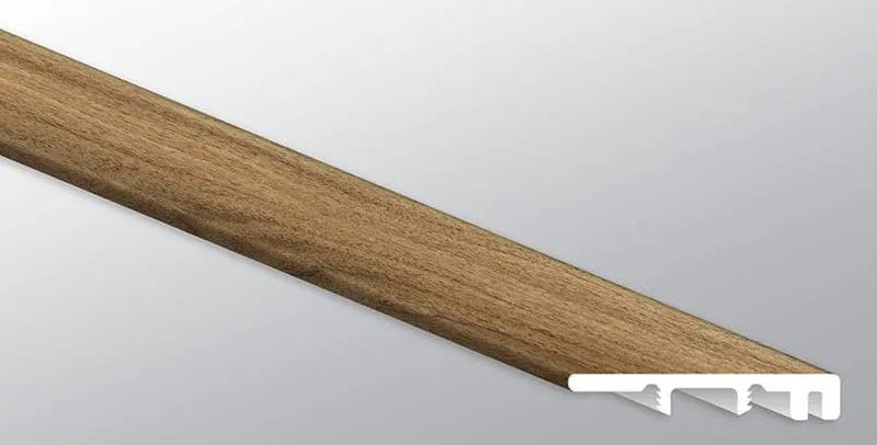 Glenridge Tawny Birch Semi Gloss End Cap Wood Look Lvt Moldings 1.5x0.25 close up