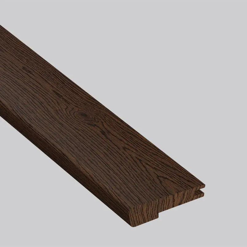 Ladson Thornburg Brushed Flush Stair Nose End Cap Wood Look Moldings 3x0.5 close up