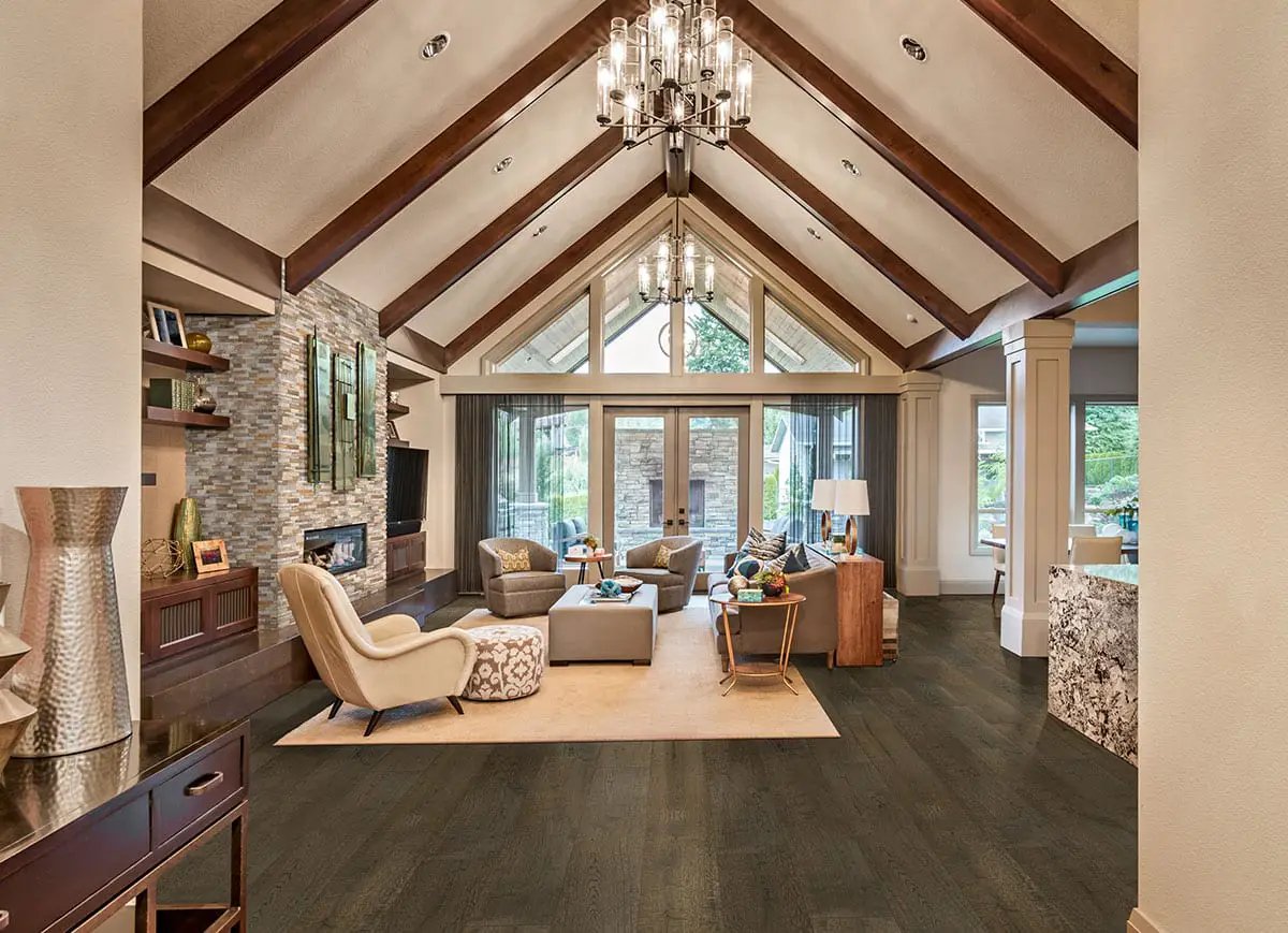 Mccarran Thornburg Brushed Wood Look Moldings 3x0.63 in a finished room