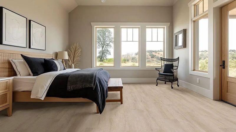 Xl Studio Tifton Semi Gloss Wood Look Lvt Moldings 1.5x0.25 in a finished room