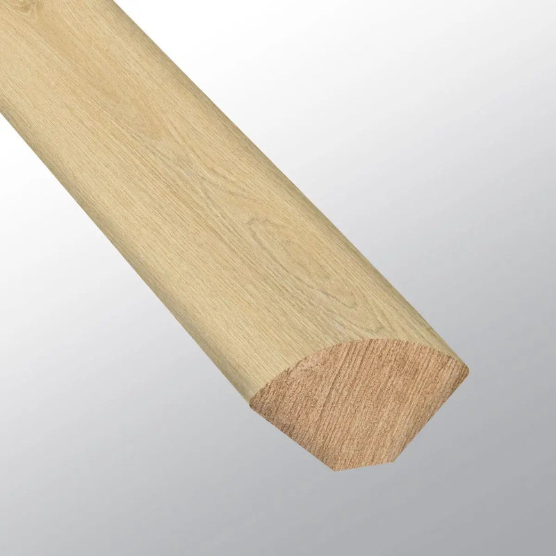 Laurel Tranquilla Semi Gloss Quarter Round Wood Look Lvt Moldings 0.64x0.75 close up