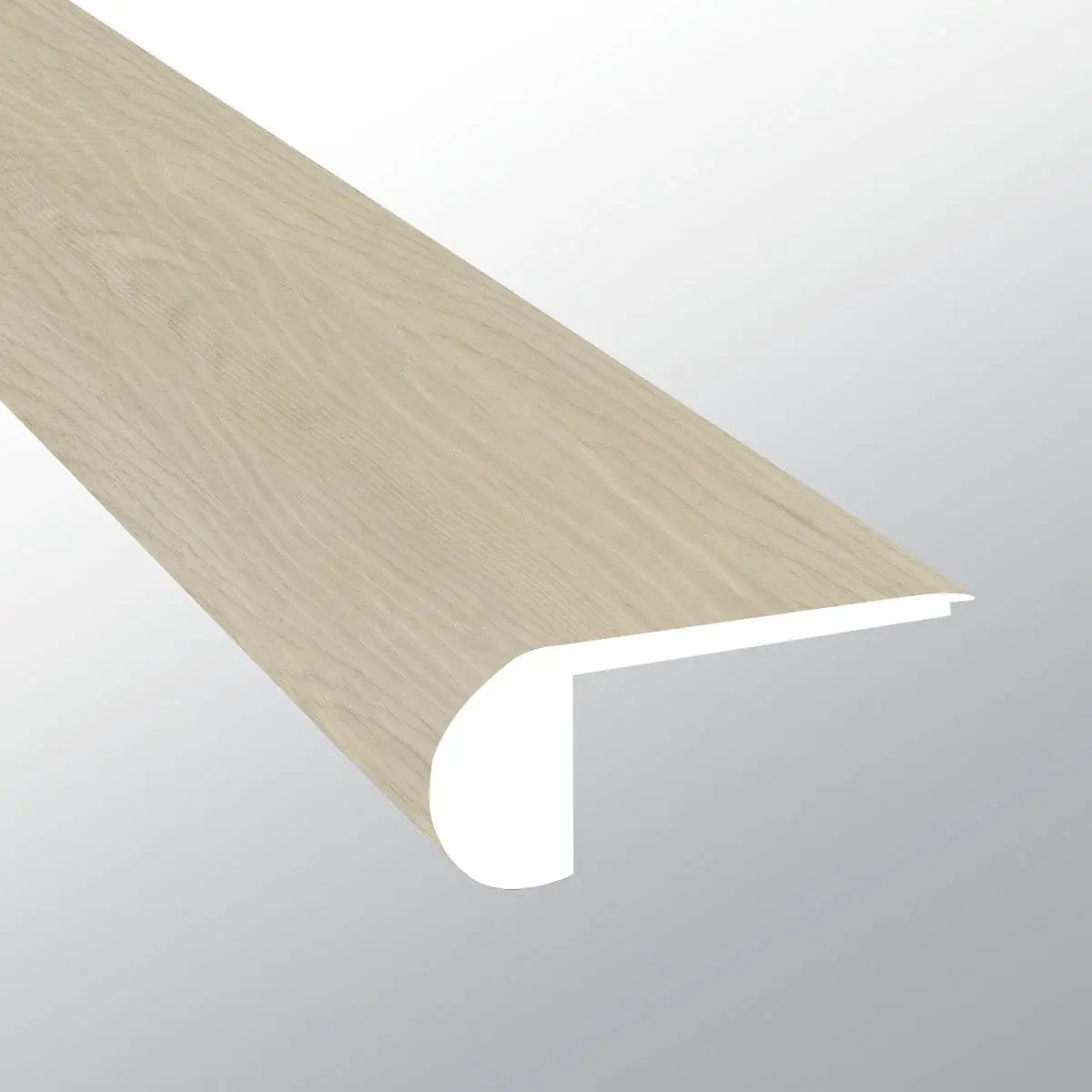 Andover Vintaj Semi Gloss Flush Stair Nose Wood Look Lvt Moldings 2.75x0.75 close up
