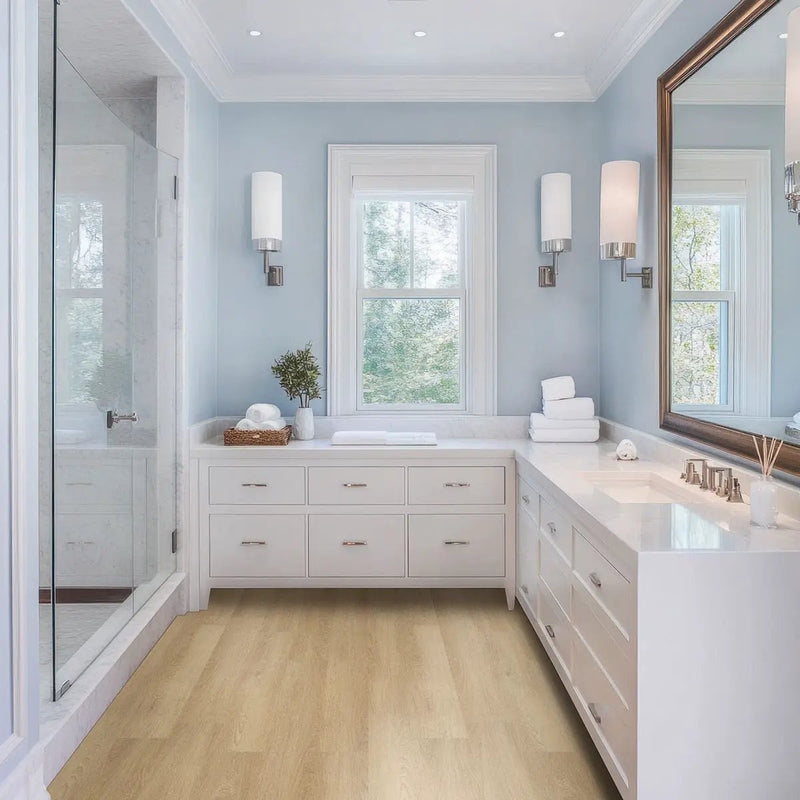 Acclima Waldorf Semi Gloss Wood Look Lvt Moldings 12x1.25 in a finished room