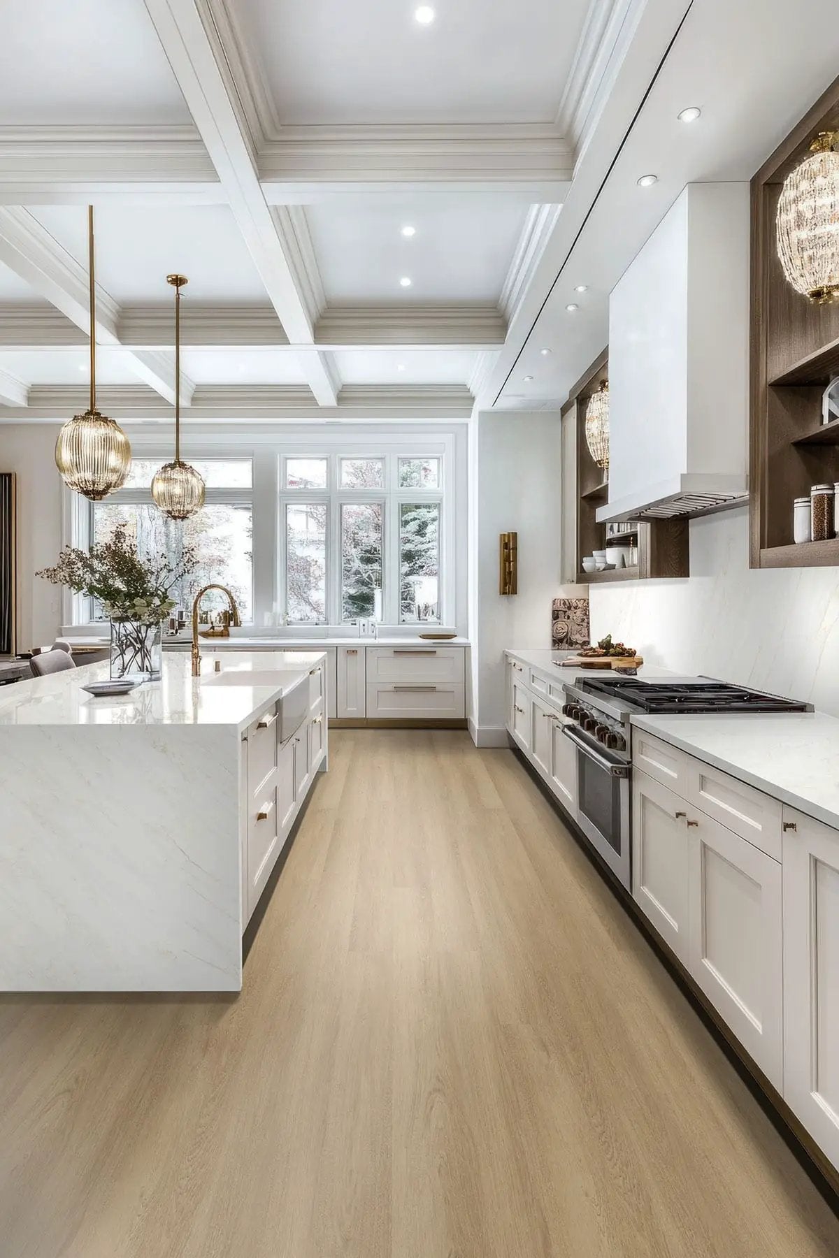 Acclima Waldorf Semi Gloss Wood Look Lvt Moldings 1.5x0.25 in a finished room