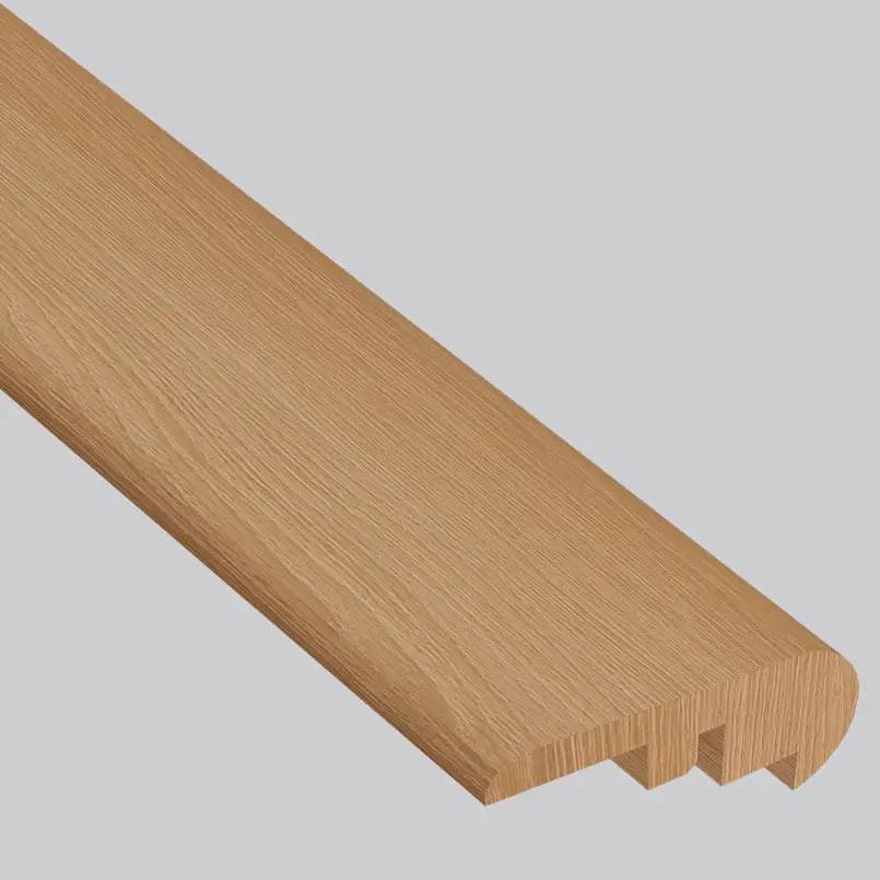 Shorecliffs Wallingford Blonde Semi Gloss Overlap Stair Nose Wood Look Rigid Core Moldings 2.23x1.03 close up