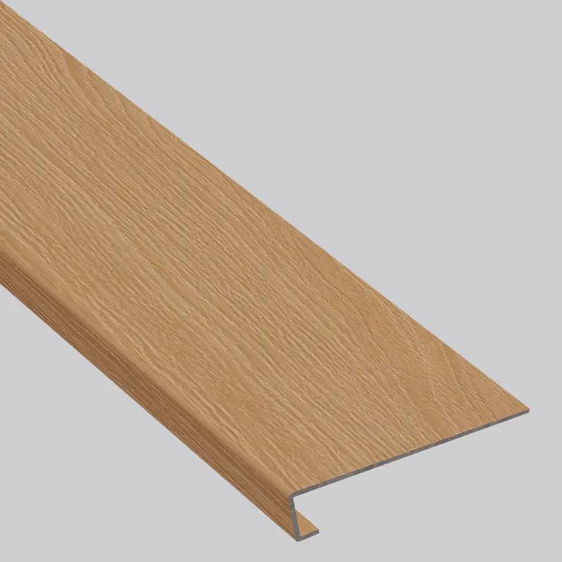 Shorecliffs Wallingford Blonde Semi Gloss Wood Look Rigid Core Moldings 12x1.25 0.18 inch close up