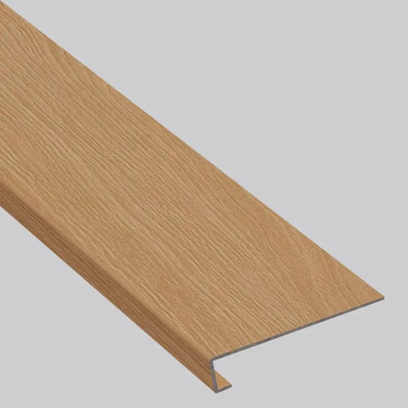 Shorecliffs Wallingford Blonde Semi Gloss Wood Look Rigid Core Moldings 12x1.25 0.18 inch close up