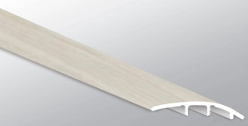 Trecento White Ocean Semi Gloss Stair Riser Lvt Moldings 1.77x0.345 close up