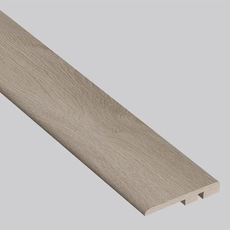 Shorecliffs Wixom Valley Semi Gloss End Cap Wood Look Rigid Core Moldings 1.5x0.25 close up