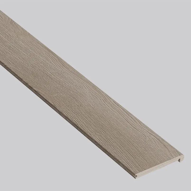 Shorecliffs Wixom Valley Semi Gloss Flush Stair Nose Wood Look Rigid Core Moldings 4.53x0.94 close up