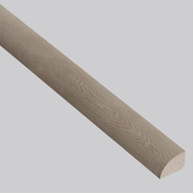 Shorecliffs Wixom Valley Semi Gloss Quarter Round Wood Look Rigid Core Moldings 0.64x0.75 close up