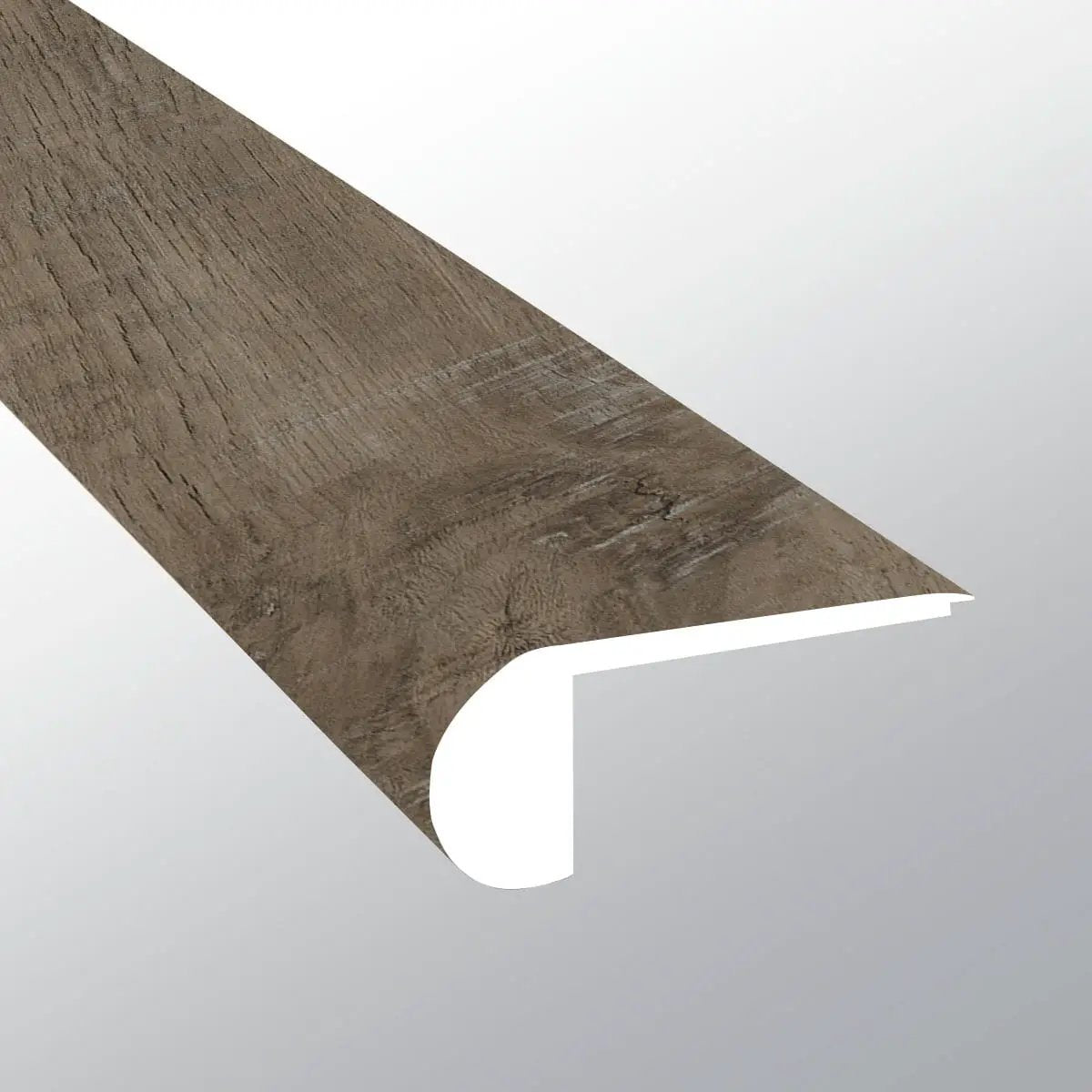 Cyrus Wolfeboro Semi Gloss Flush Stair Nose Wood Look Lvt Moldings 2.75x0.75 close up