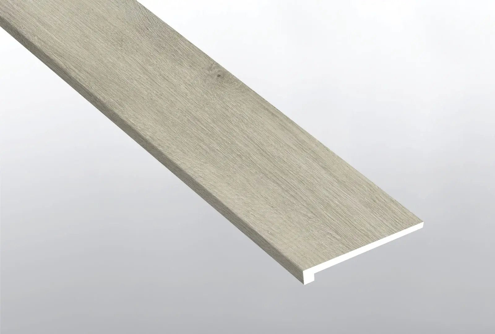 Glenridge Twilight Oak Semi Gloss Wood Look Lvt Moldings 12x1.25 close up