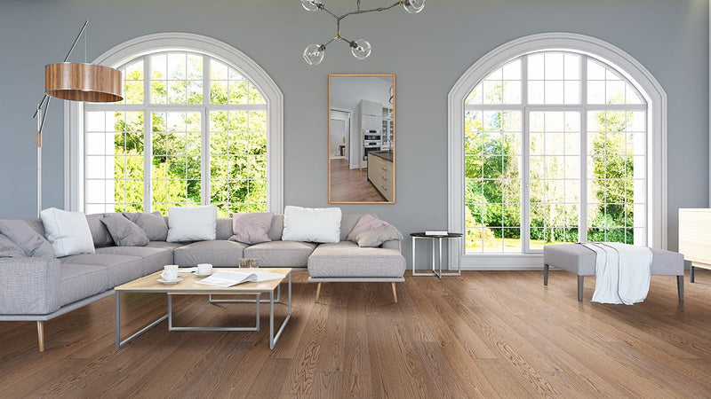 Ladson Clayborne Matte Wood Look Planks 7.5x75 in a finished room