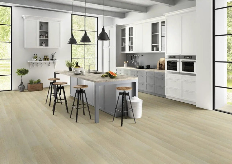Woodhills Moorville Oak Wood Matte Look Planks 6.5x48 in a finished room