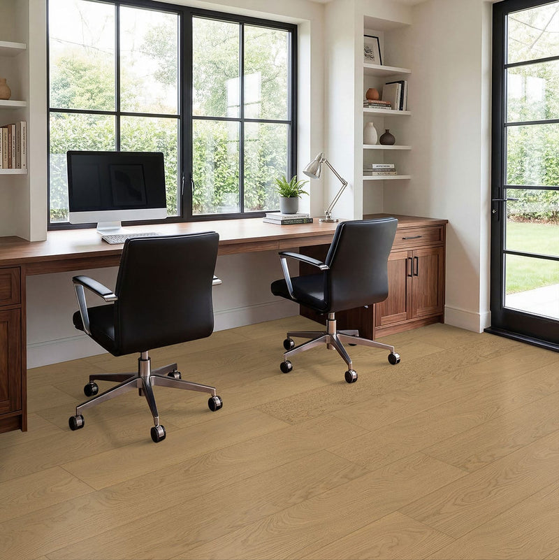 Mccarran Reserve Northcutt Matte Wood Look Planks 9.5x86 in a finished room