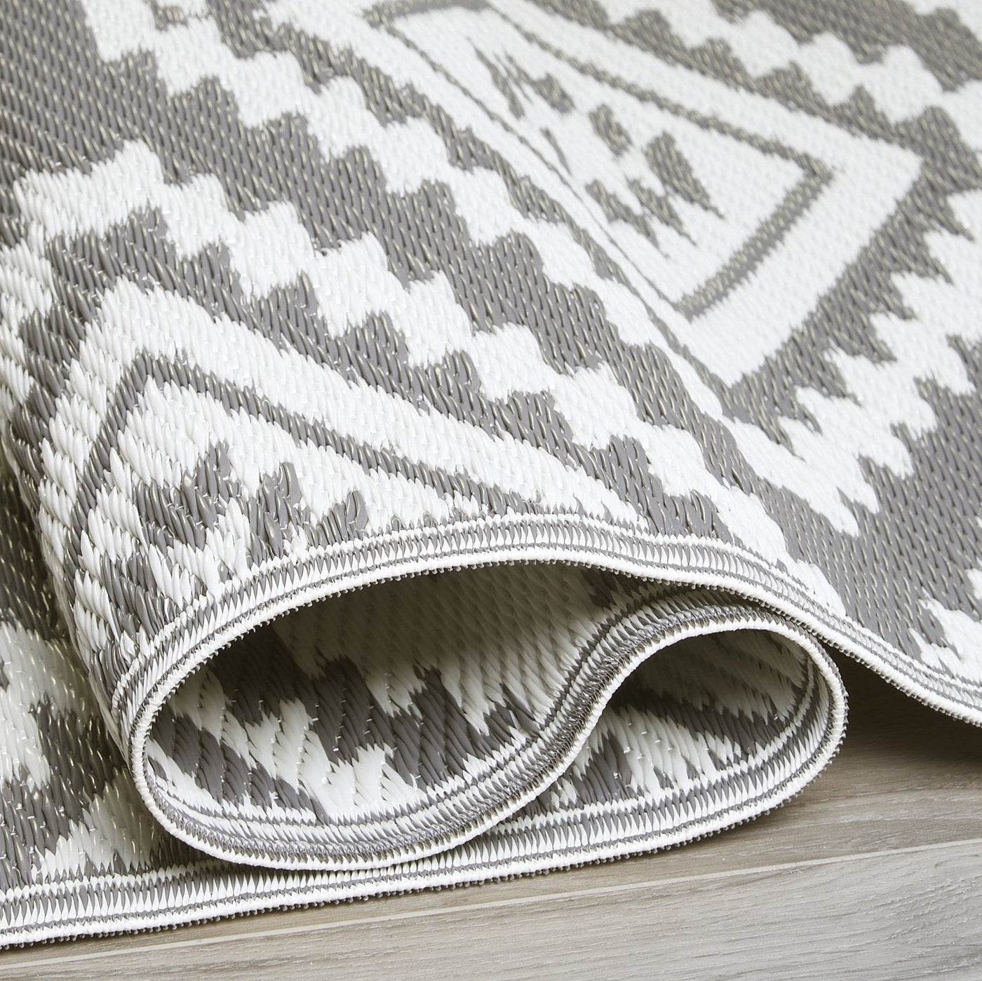 Valencia - Gray Outdoor Rug for Patio FINAL SALE by Fab Habitat