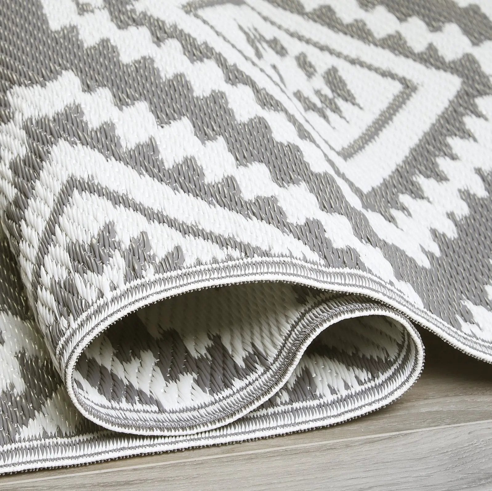 Valencia - Gray Outdoor Rug for Patio FINAL SALE by Fab Habitat