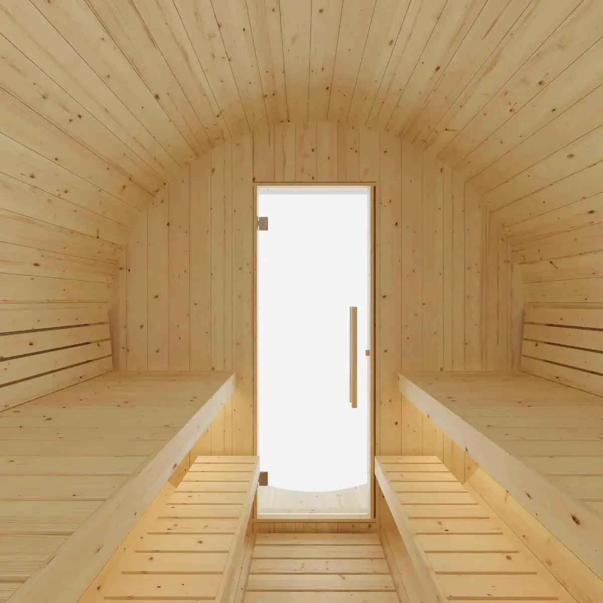 Vassa Finnish Barrel Sauna with WiFi Heater - Finnish Sauna Builders by Finnish Sauna Builders