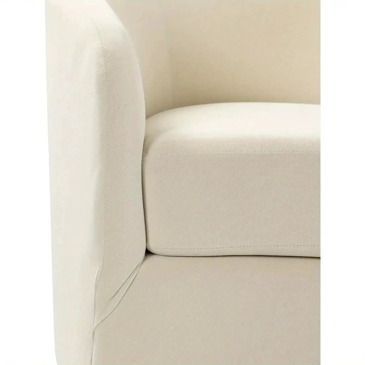 Velvet Swivel Accent Chair with Golden Metal Base, photo 7 of 25