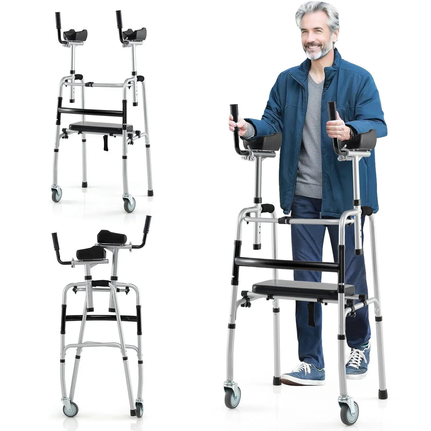Versatile Rolling Walker for Rehabilitation Training by DirectDeals