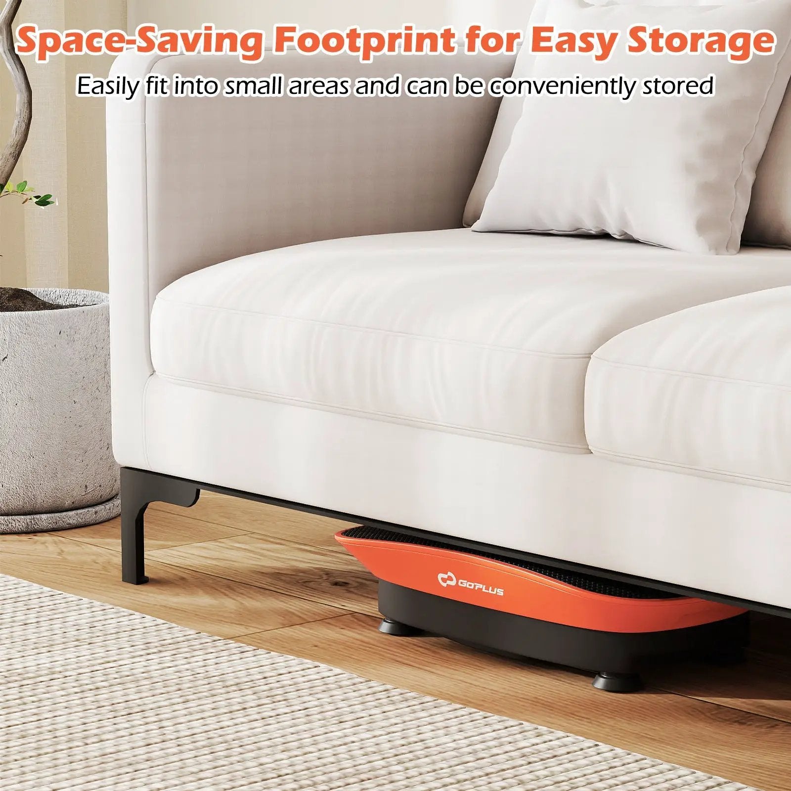Vibration Plate Exercise Machine for Lymphatic Drainage and Weight Loss with 10 Speed Intensities by DirectDeals