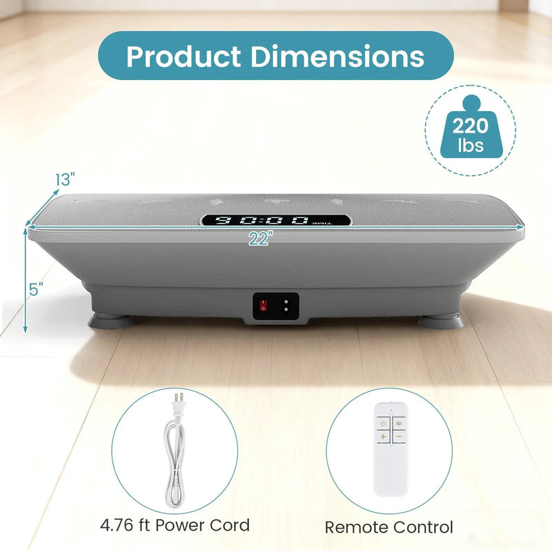Vibration Plate Exercise Machine with Gravity Sensor for Home by DirectDeals