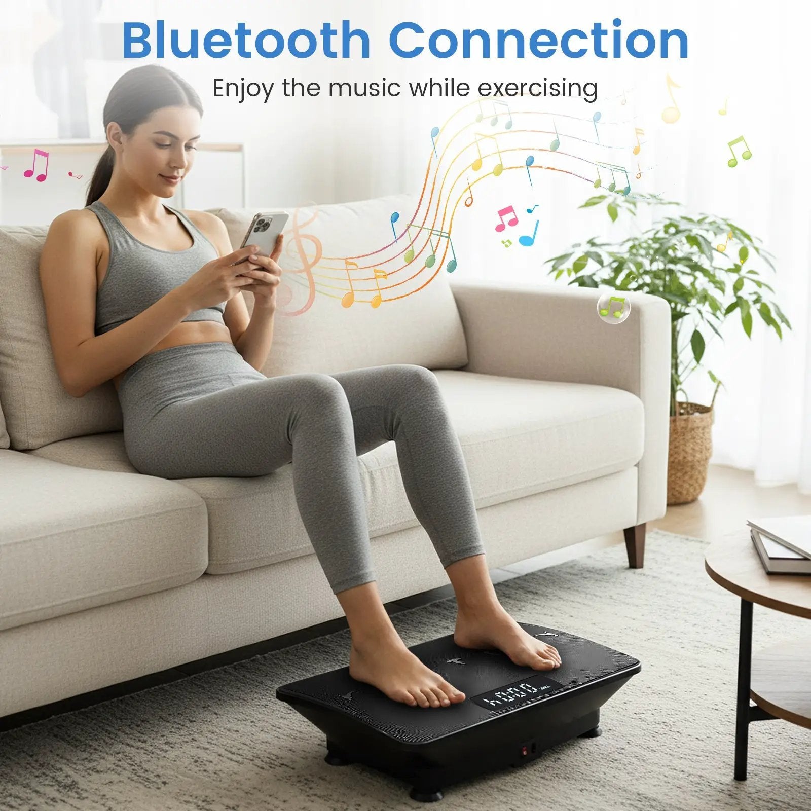 Vibration Plate Exercise Machine with Gravity Sensor for Home by DirectDeals