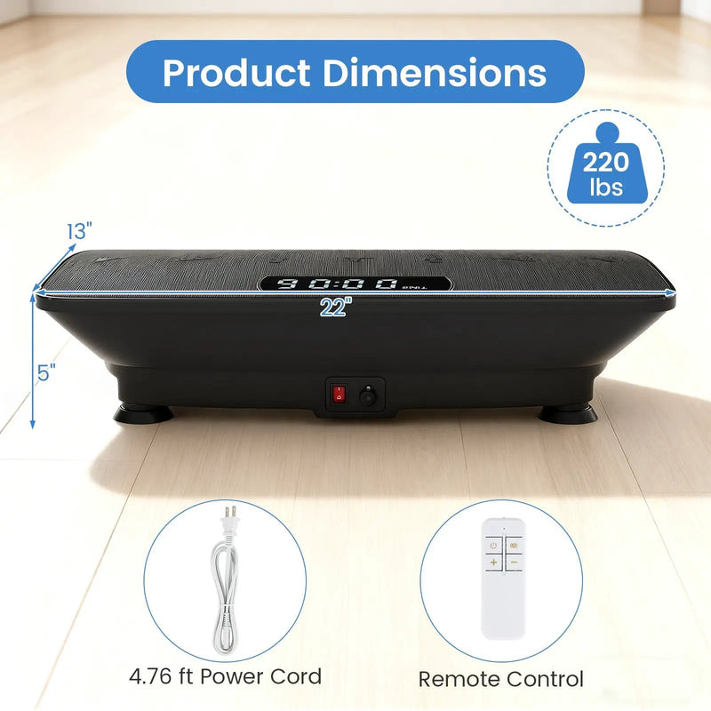 Vibration Plate Exercise Machine with Gravity Sensor for Home by DirectDeals