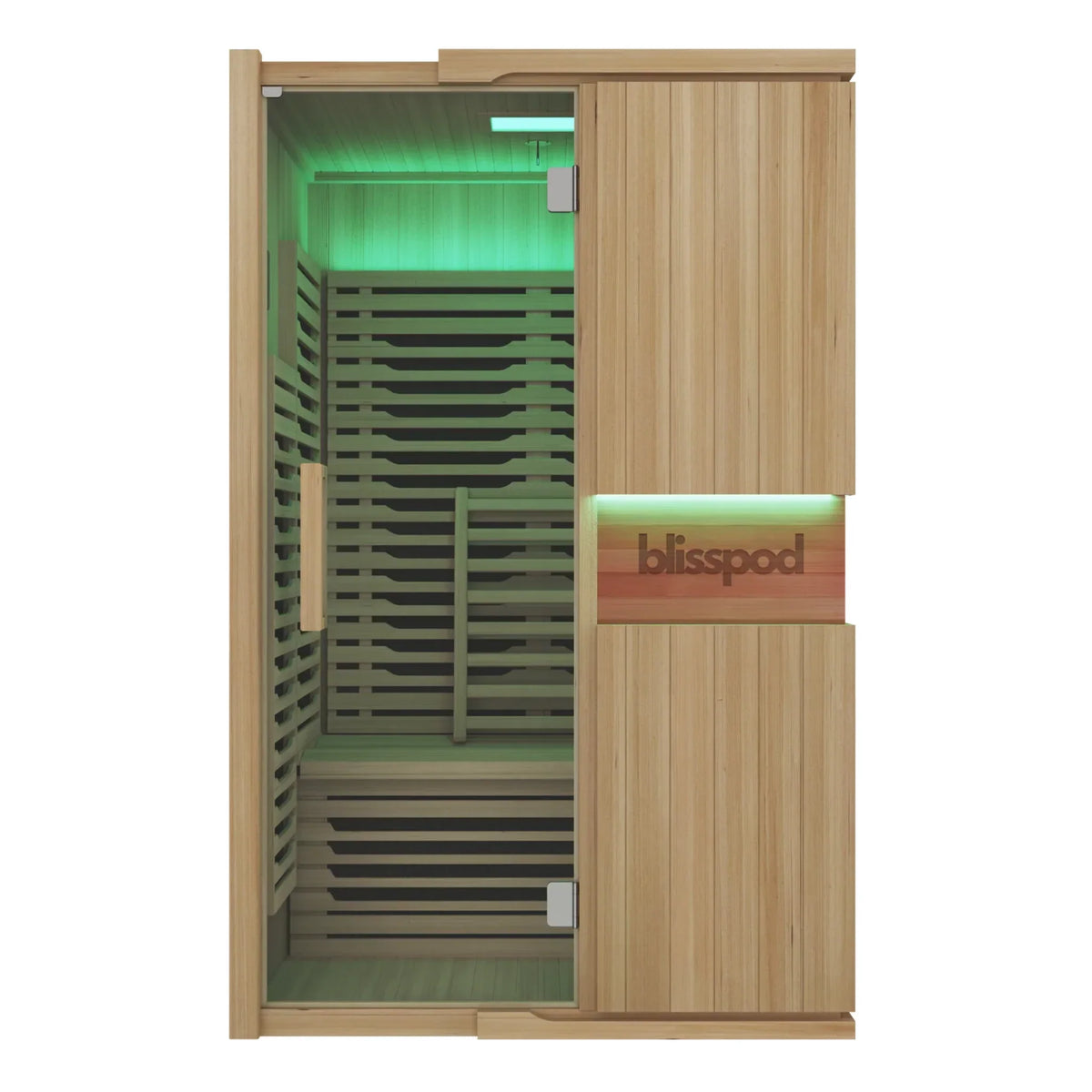 Blisspod | Milano | Full Spectrum Sauna | Canadian Hemlock Wood | Ultra Low EMF | 5 Far Infrared & 1 Red Glass Heater | Chromotherapy | Upto 2 Person, photo 2 of 15