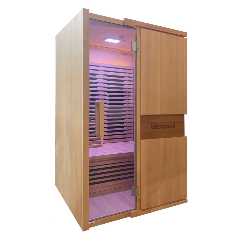 Blisspod | Milano | Full Spectrum Sauna | Canadian Hemlock Wood | Ultra Low EMF | 5 Far Infrared & 1 Red Glass Heater | Chromotherapy | Upto 2 Person, photo 5 of 15