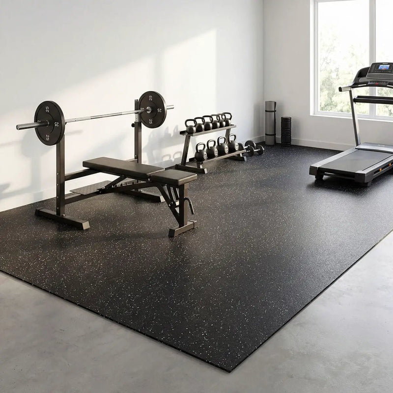 Gray Rubber Floor Mat 48x120x0.24 48x300 by MSI Surfaces