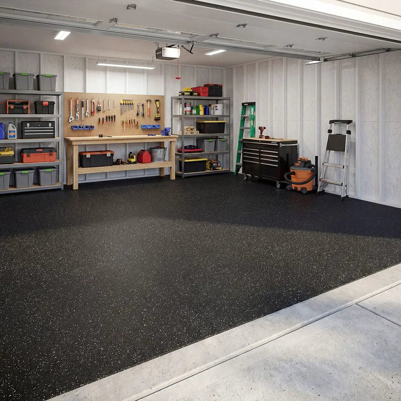 Gray Rubber Floor Mat 48x120x0.24 48x180 by MSI Surfaces