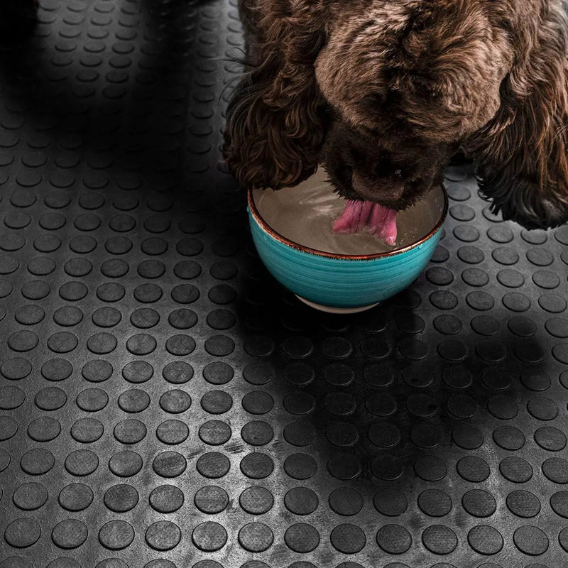 Rubber Mat Coin Pattern 39x394x4mm Roll Floor Mats 39x394 by MSI Surfaces