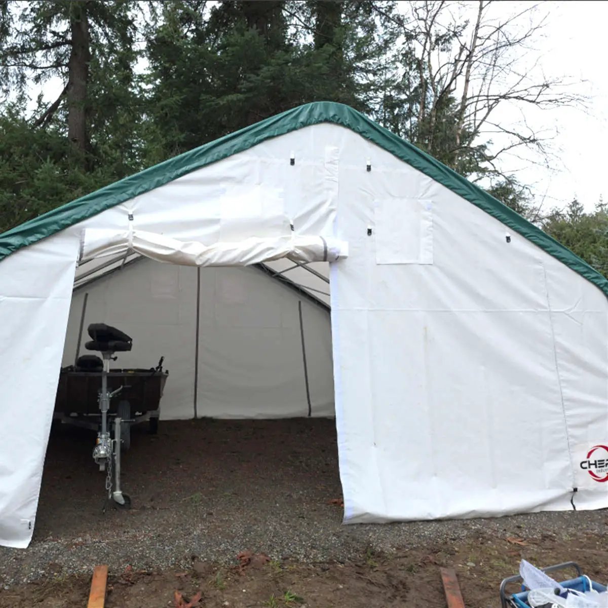W20'xL20'xH12' Single Truss Storage Shelter by Chery Industrial