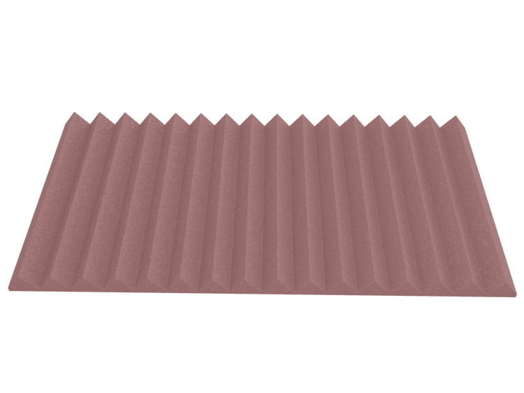 3 Inch Acoustic Foam Wedge Style Panels - 13 Color Options by SoundAssured