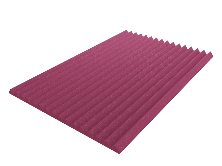 3 Inch Acoustic Foam Wedge Style Panels - 13 Color Options by SoundAssured