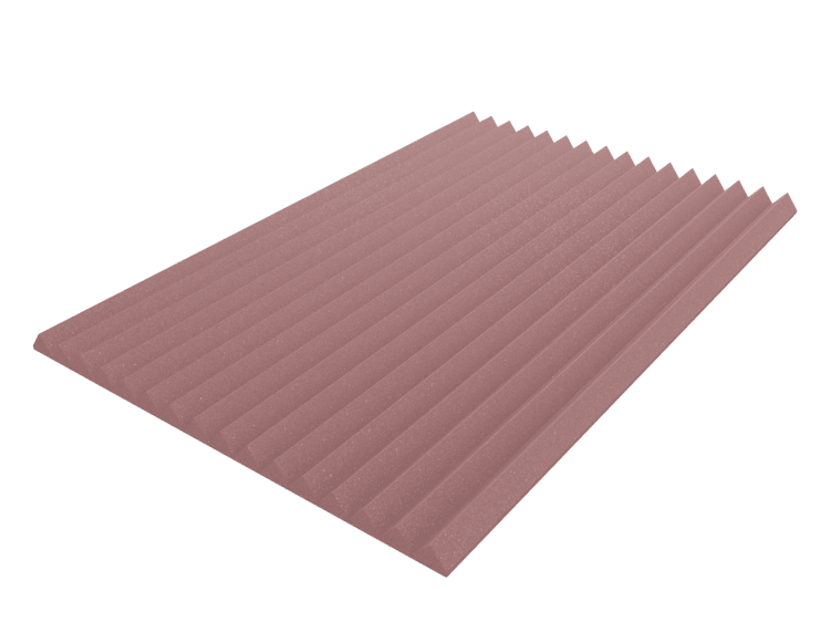 3 Inch Acoustic Foam Wedge Style Panels - 13 Color Options by SoundAssured