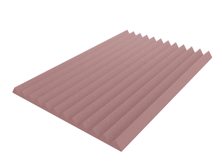 4 Inch Acoustic Foam Wedge Style Panels - 13 Color Options by SoundAssured