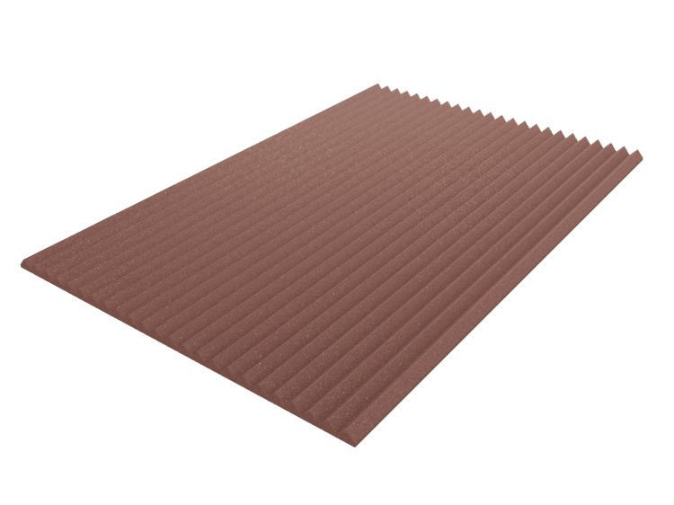 2 Inch Acoustic Foam Wedge Style Panels - 13 Color Options by SoundAssured