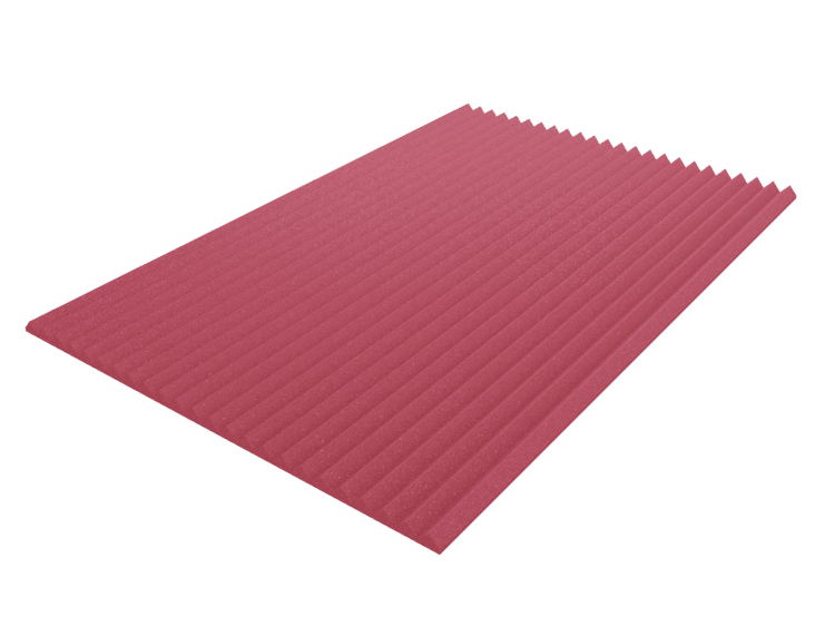 2 Inch Acoustic Foam Wedge Style Panels - 13 Color Options by SoundAssured