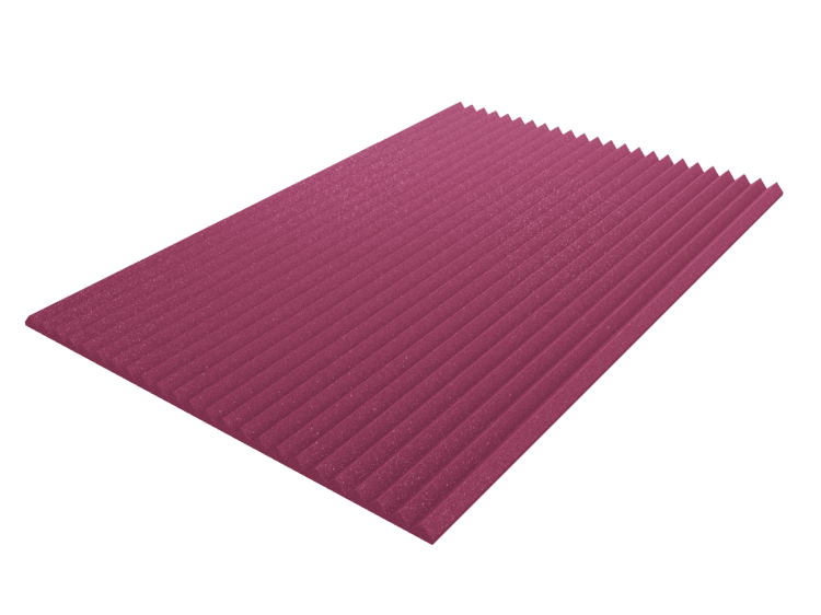 2 Inch Acoustic Foam Wedge Style Panels - 13 Color Options by SoundAssured