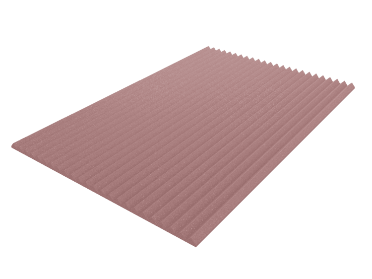 2 Inch Acoustic Foam Wedge Style Panels - 13 Color Options by SoundAssured