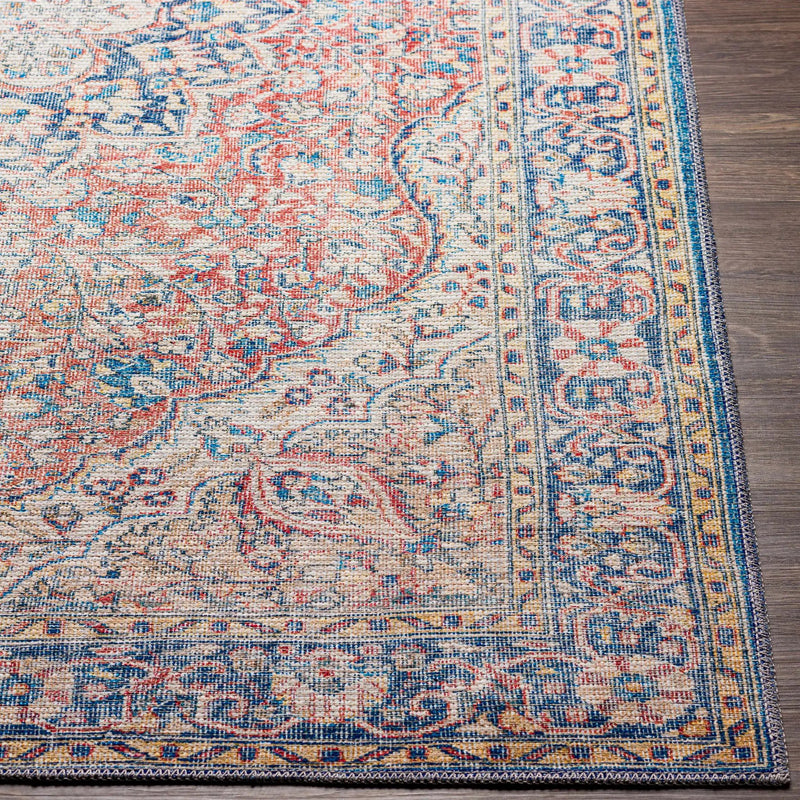 Wacousta Red&Blue Washable Rug - Clearance by Boutique Rugs