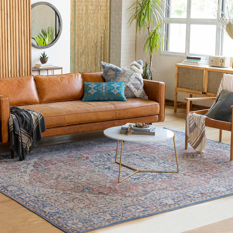 Wacousta Red&Blue Washable Rug - Clearance by Boutique Rugs