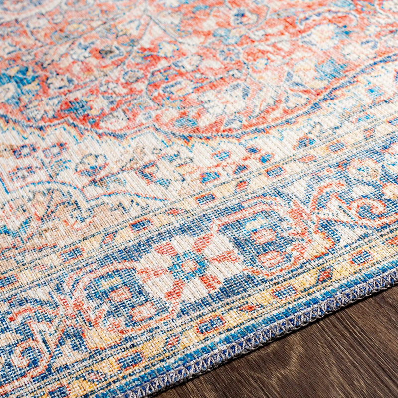 Wacousta Red&Blue Washable Rug - Clearance by Boutique Rugs