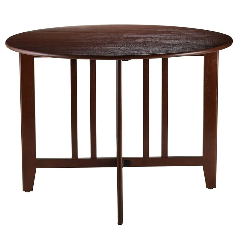 Mission Style Round 42-inch Double Drop Leaf Dining Table by HomePacific