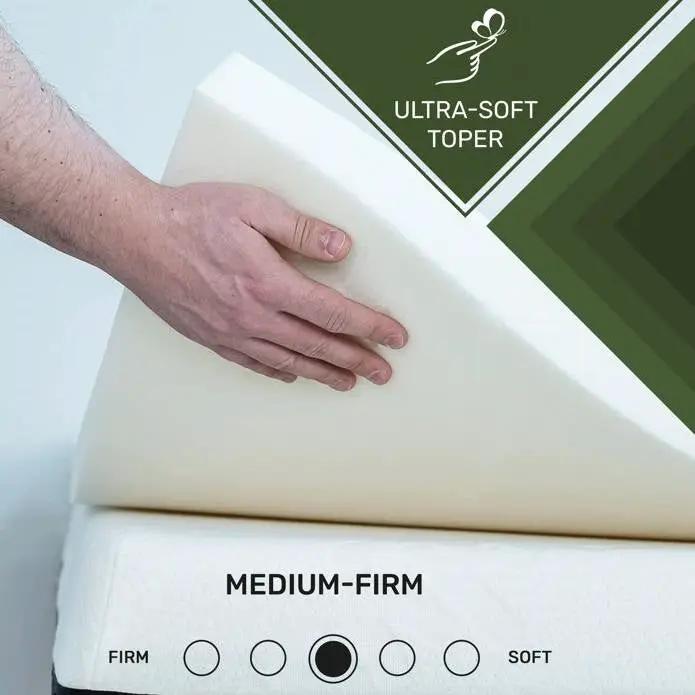Full Size 2-inch Thick Plush High Density Foam Mattress Topper Pad - Medium Firm by HomePacific