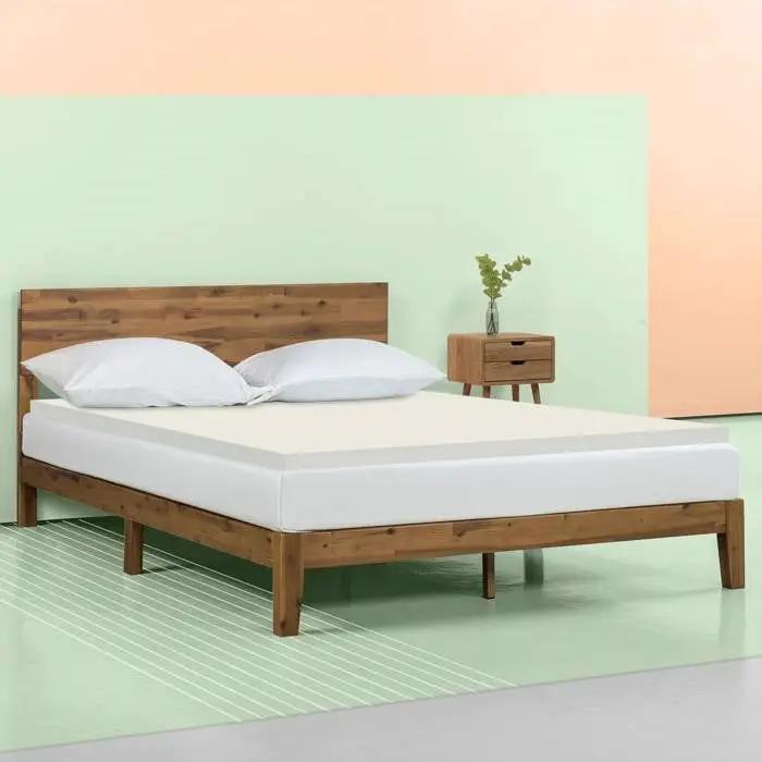 King 2-inch Thick Plush High Density Foam Mattress Topper Pad - Medium Firm by HomePacific