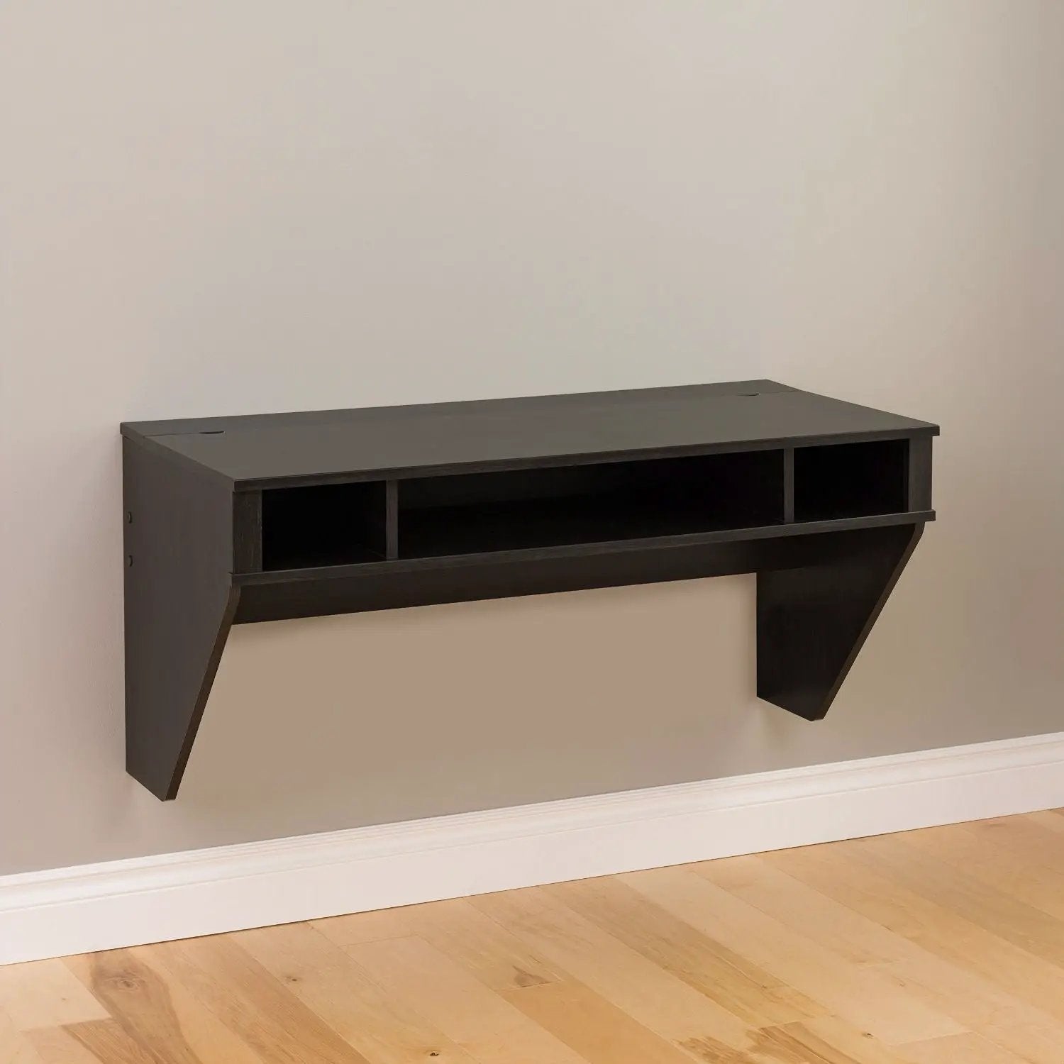 Contemporary Space Saver Floating Style Laptop Desk in Ebony by HomePacific